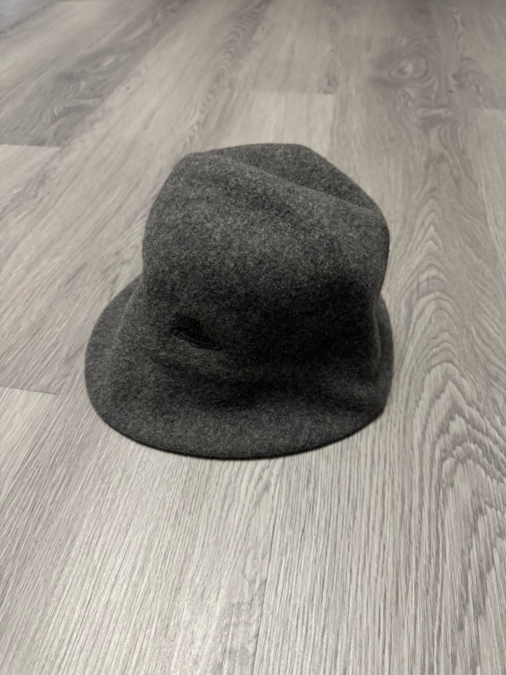 Vivienne Westwood Charcoal Gray Wool Bucket Hat